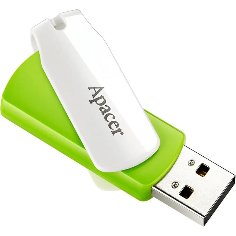 Флеш-накопитель USB 32GB Apacer AH335 White/Green (AP32GAH335G-1)