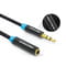 Фото - Кабель Vention Audio 3.5 мм - 3.5 мм (М/F), 2 м, черный (VAB-B06-B200-M) | click.ua