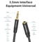Фото - Кабель Vention Audio 3.5 мм - 3.5 мм (М/F), 2 м, черный (VAB-B06-B200-M) | click.ua