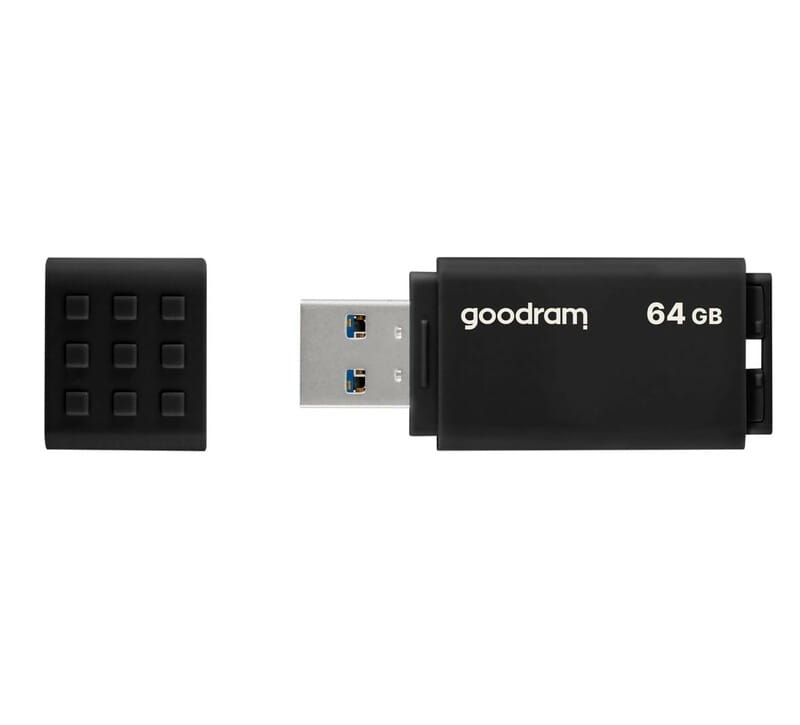 Флеш-накопитель USB3.2 64GB Goodram UME3 Black (UME3-0640K0R11)