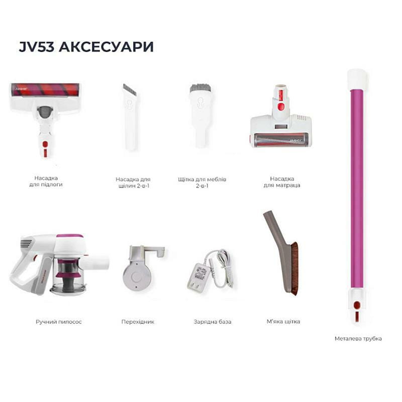 Акумуляторний пилосос Jimmy Wireless Vacuum Cleaner Fuchsia (JV53R)