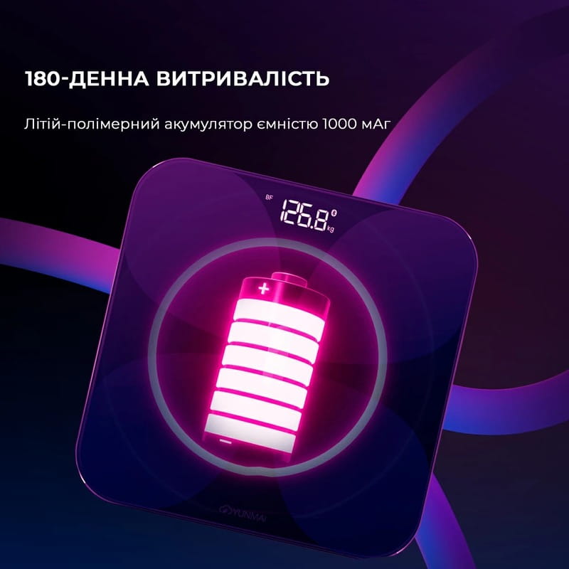 Ваги підлогові Yunmai Pro Black (M1806CH-BK)