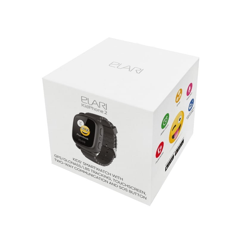 Детские смарт-часы Elari KidPhone 2 Black (KP-2B)
