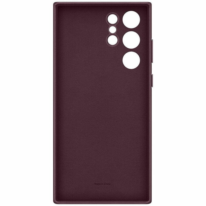 Чехол-накладка Samsung Leather Cover для Samsung Galaxy S22 Ultra SM-S908 Burgundy (EF-VS908LEEGRU)