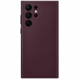 Чехол-накладка Samsung Leather Cover для Samsung Galaxy S22 Ultra SM-S908 Burgundy (EF-VS908LEEGRU)
