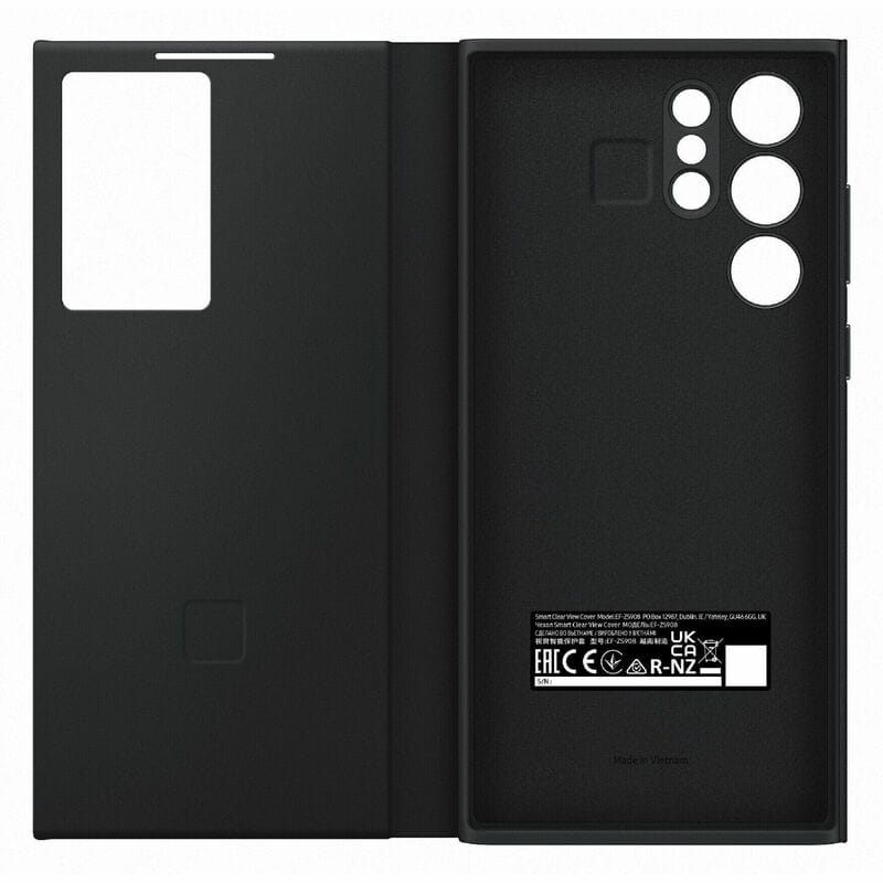 Чехол-книжка Samsung Smart Clear View Cover для Samsung Galaxy S22 Ultra SM-S908 Black (EF-ZS908CBEGRU)