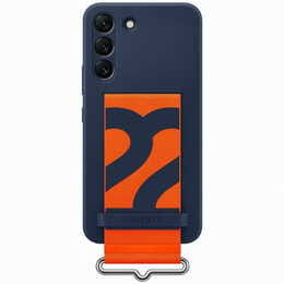 Чохол-накладка Samsung Silicone Cover with Strap для Samsung Galaxy S22 SM-S901 Navy (EF-GS901TNEGRU)