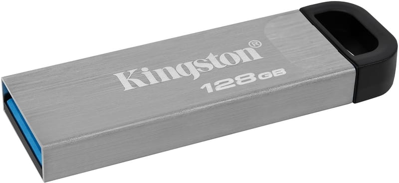 Флеш-накопитель USB3.2 128GB Kingston DataTraveler Kyson Silver/Black (DTKN/128GB)