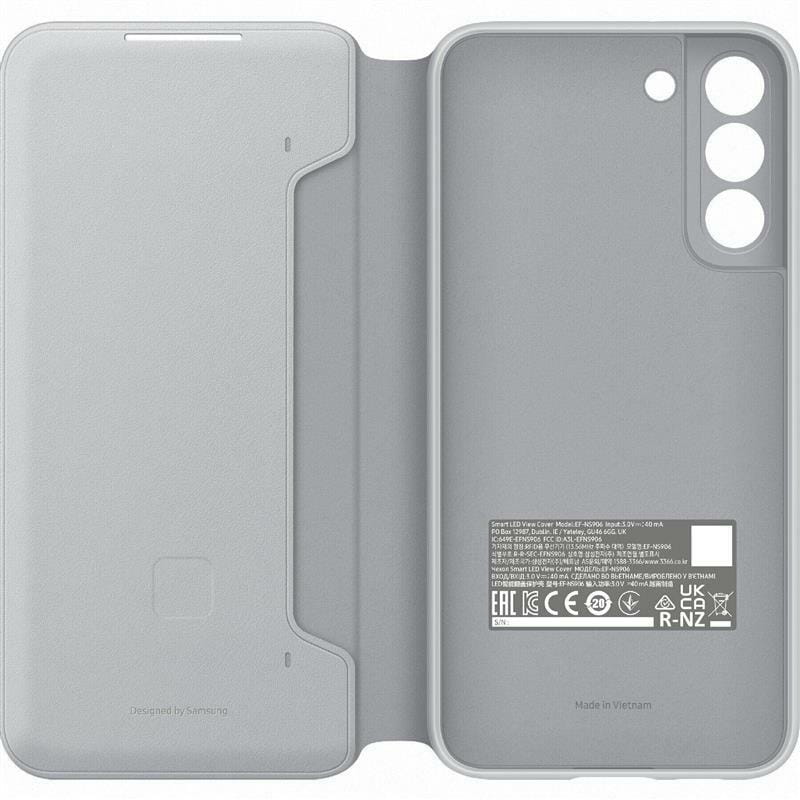 Чохол-книжка Samsung Smart LED View Cover для Samsung Galaxy S22+ SM-S906 Light Gray (EF-NS906PJEGRU)
