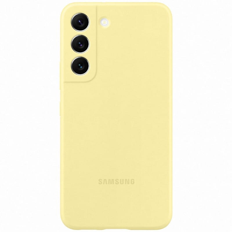 Чехол-накладка Samsung Silicone Cover для Samsung Galaxy S22 SM-S901 Butter Yellow (EF-PS901TYEGRU)