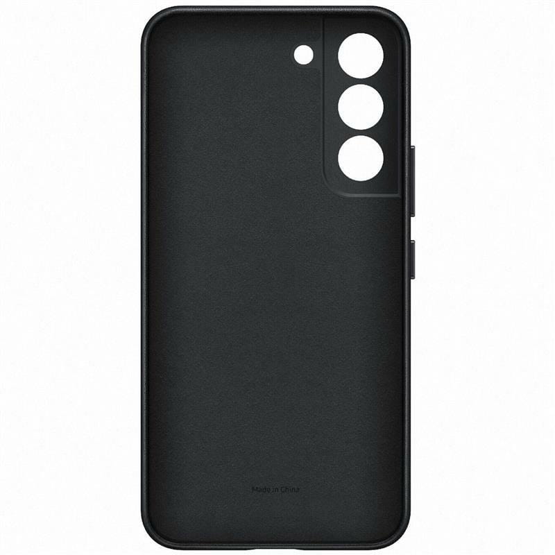 Чехол-накладка Samsung Leather Cover для Samsung Galaxy S22 SM-S901 Black (EF-VS901LBEGRU)
