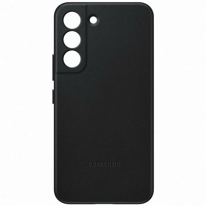 Чехол-накладка Samsung Leather Cover для Samsung Galaxy S22 SM-S901 Black (EF-VS901LBEGRU)