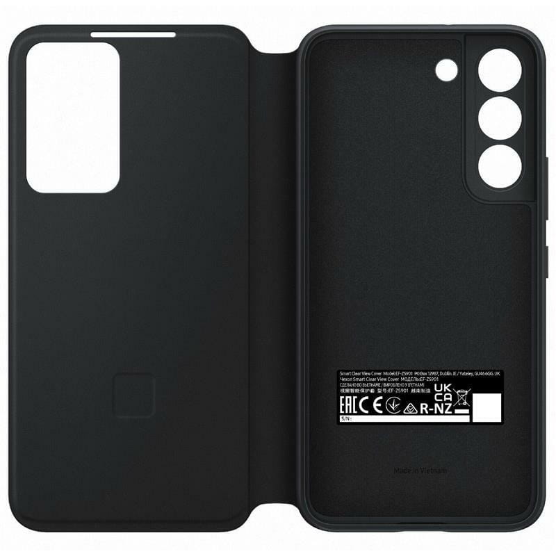 Чехол-книжка Samsung Smart Clear View Cover для Samsung Galaxy S22 SM-S901 Black (EF-ZS901CBEGRU)