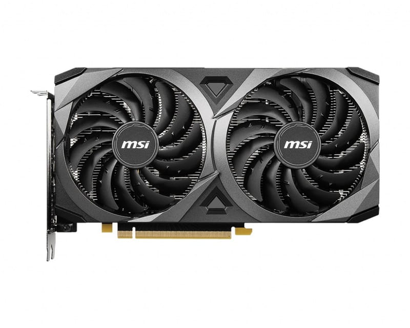 Видеокарта GF RTX 3060 12GB GDDR6 Ventus 2X MSI (GeForce RTX 3060 VENTUS 2X 12G)