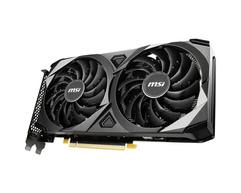 Видеокарта GF RTX 3060 12GB GDDR6 Ventus 2X MSI (GeForce RTX 3060 VENTUS 2X 12G)