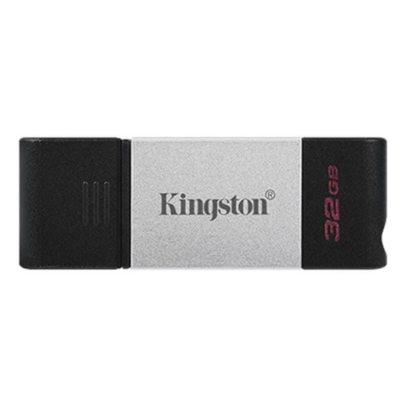 Флеш-накопитель USB3.2 32GB Type-C Kingston DataTraveler 80 Grey/Black (DT80/32GB)