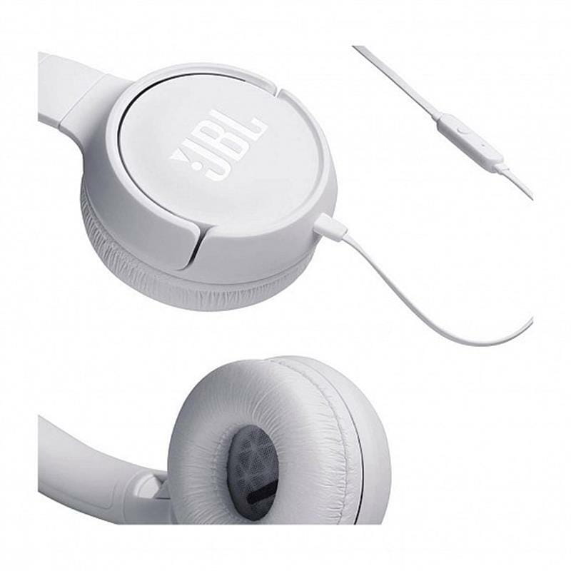 Гарнiтура JBL T500 White (JBLT500WHT_EU)