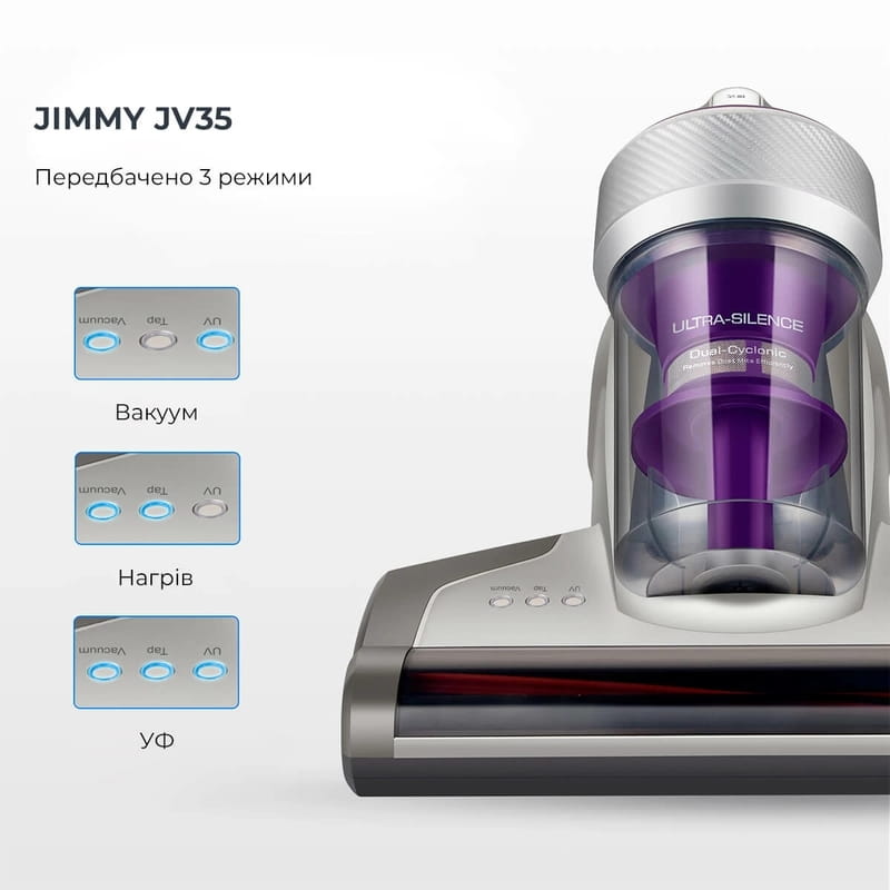Пылесос Jimmy JV35 с УФ-лампой