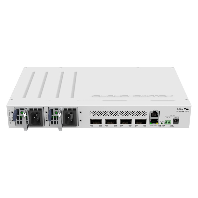 Комутатор MikroTik CRS504-4XQ-IN