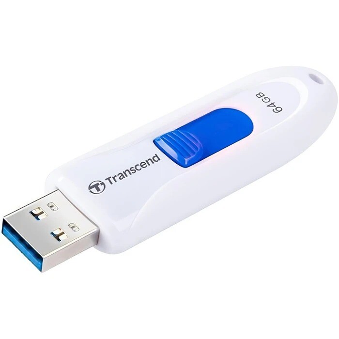 Флеш-накопитель USB3.0 64GB Transcend JetFlash 790 White (TS64GJF790W)