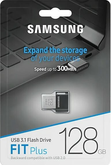 Флеш-накопичувач USB 3.1 128GB Samsung Fit Plus Black (MUF-128AB/APC)