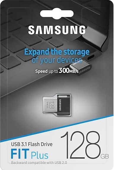 Флеш-накопитель USB 3.1 128GB Samsung Fit Plus Black (MUF-128AB/APC)