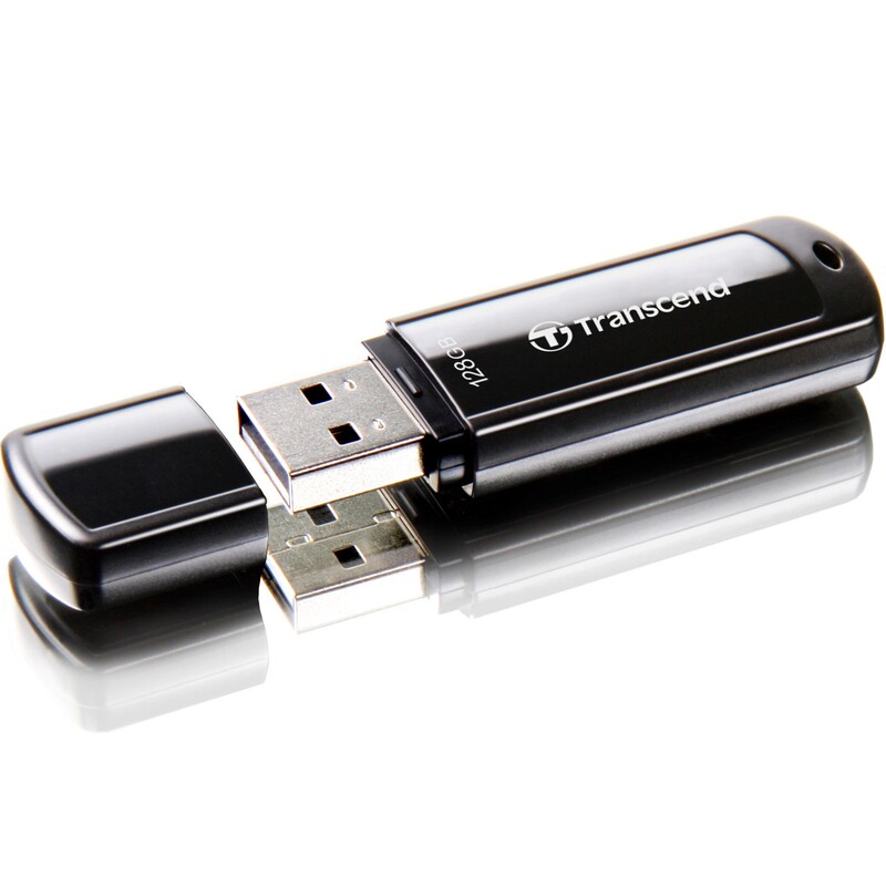 Флеш-накопитель USB3.1 128GB Transcend JetFlash 700 Black (TS128GJF700)