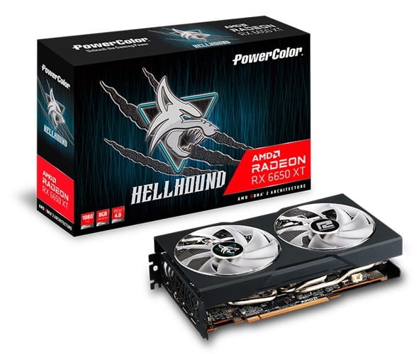 Видеокарта AMD Radeon RX 6650 XT 8GB GDDR6 Hellhound PowerColor (AXRX 6650 XT 8GBD6-3DHL/OC)
