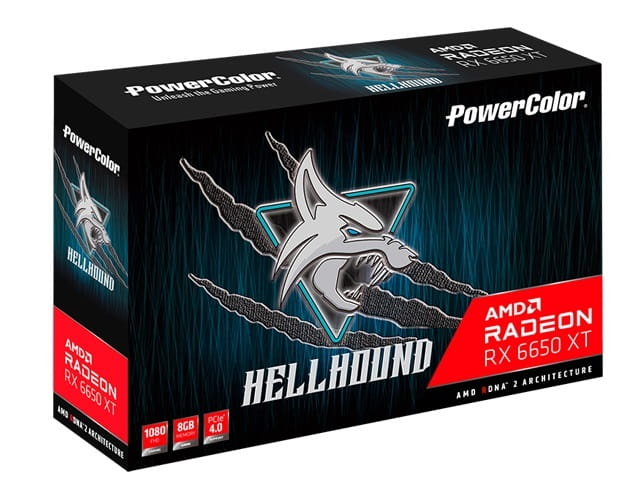 Видеокарта AMD Radeon RX 6650 XT 8GB GDDR6 Hellhound PowerColor (AXRX 6650 XT 8GBD6-3DHL/OC)