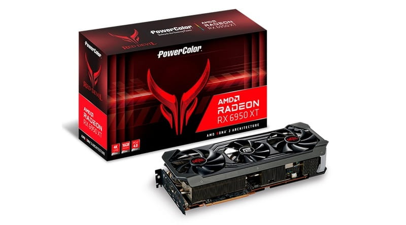 Видеокарта AMD Radeon RX 6950 XT 16GB GDDR6 Red Devil PowerColor (AXRX 6950XT 16GBD6-3DHE/OC)