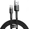 Фото - Кабель Baseus Cafule USB-USB-C, 3A, 0.5м Black/Grey (CATKLF-AG1) | click.ua