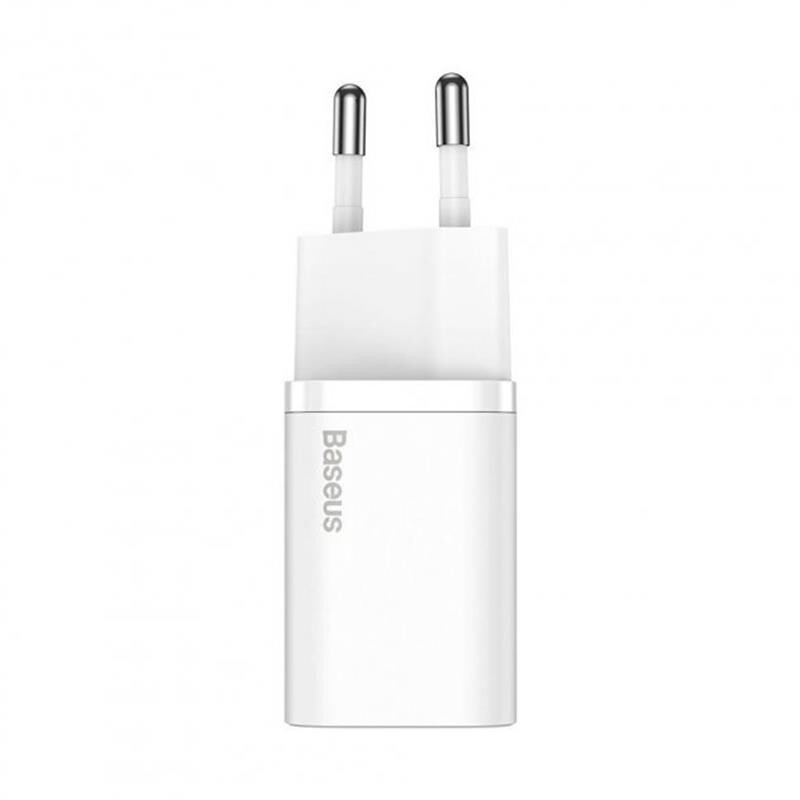 Сетевое зарядное устройство Baseus Super Si Quick Charger (1USBx3A) White (TZCCSUP-B02) + кабель Lightning