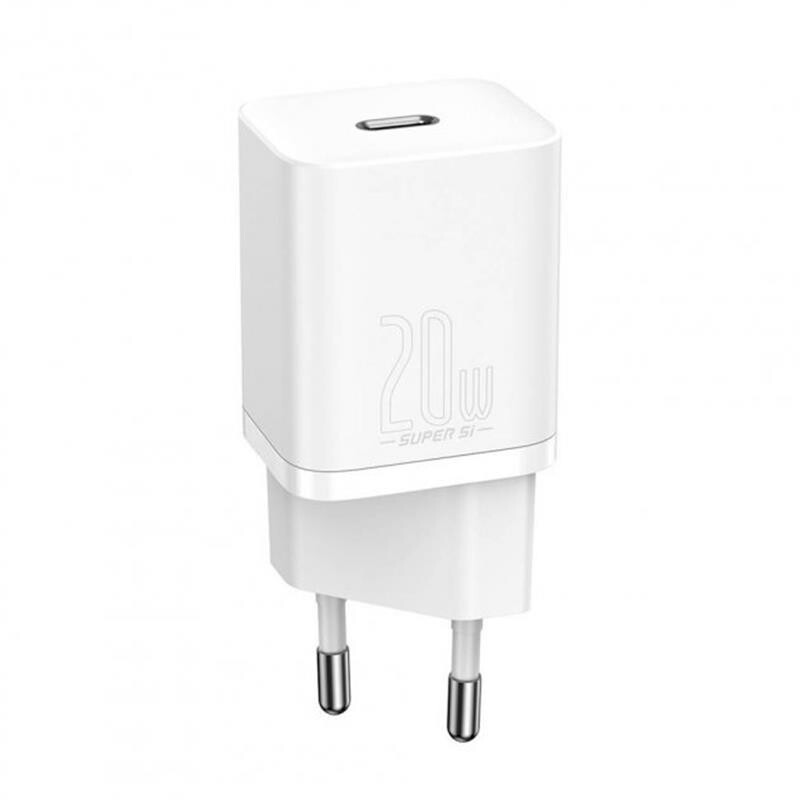 Сетевое зарядное устройство Baseus Super Si Quick Charger (1USBx3A) White (TZCCSUP-B02) + кабель Lightning