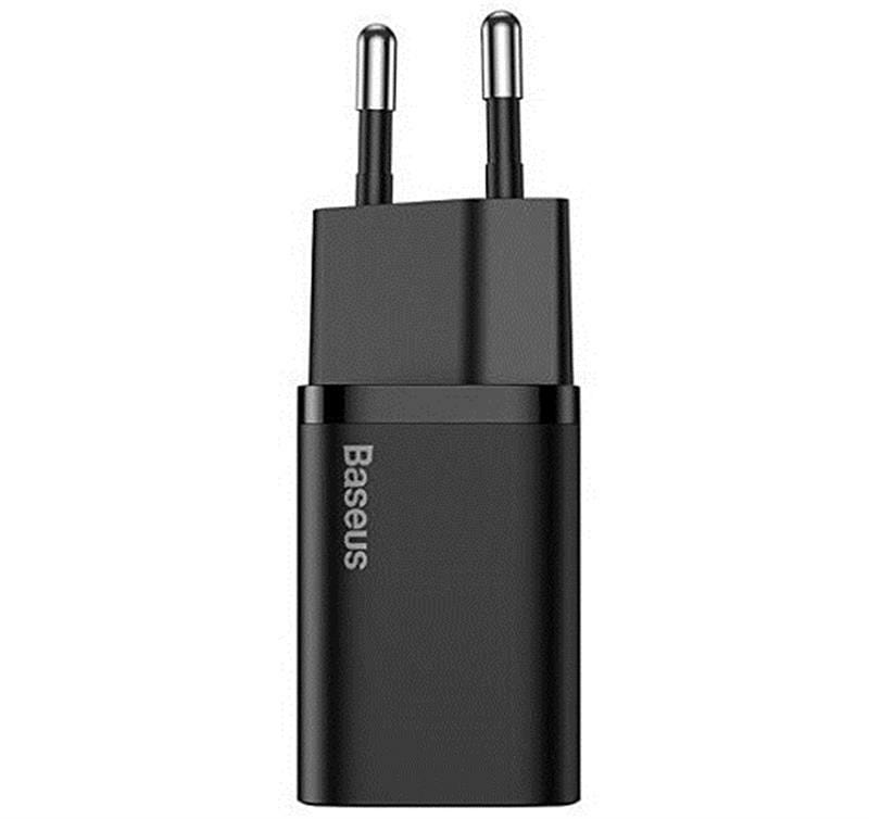 Мережевий зарядний пристрій Baseus Super Si Quick Charger (1USBx3A) Black (TZCCSUP-B01) + кабель Lightning