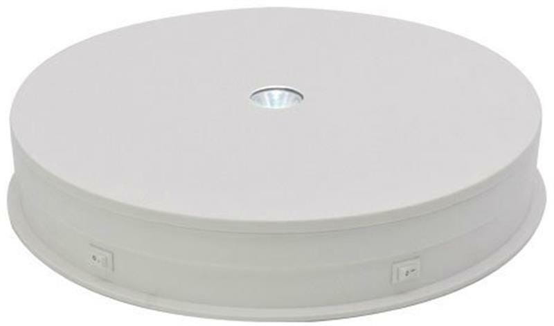 Поворотний стіл Puluz для предметної зйомки з підсвічуванням 30 см White (EDA1759202B)