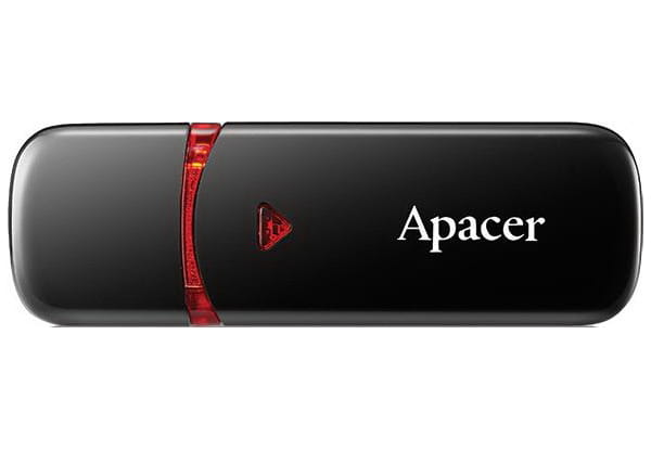 Флеш-накопичувач USB  16GB Apacer AH333 Black (AP16GAH333B-1)