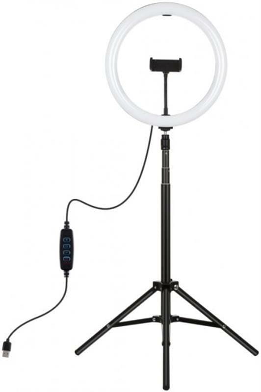 Кольцевая LED-лампа Puluz PKT3061B 11.8" + штатив 1.65 м (PKT3061B)