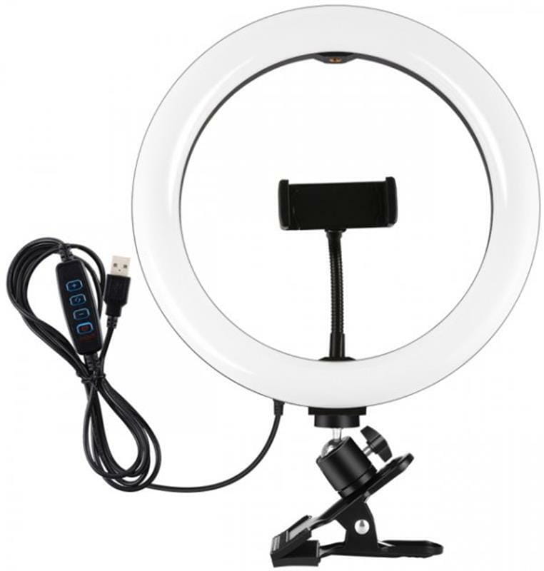 Кольцевая LED-лампа Puluz PKT3126B 10.2" + зажим (PKT3126B)