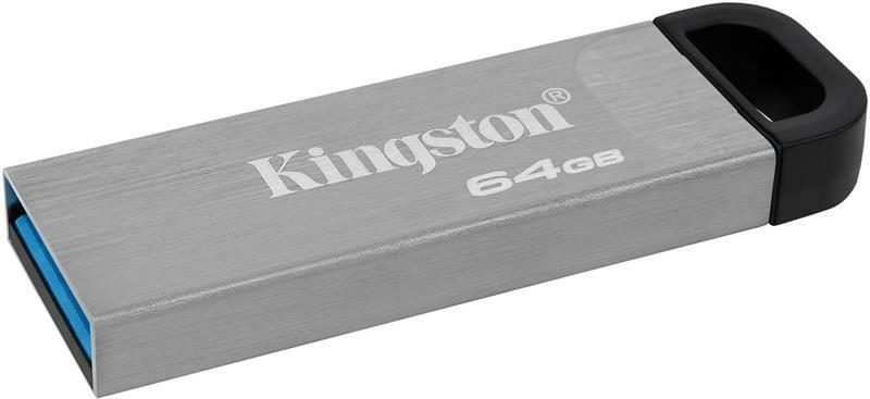 Флеш-накопитель USB3.2 64GB Kingston DataTraveler Kyson Silver/Black (DTKN/64GB)