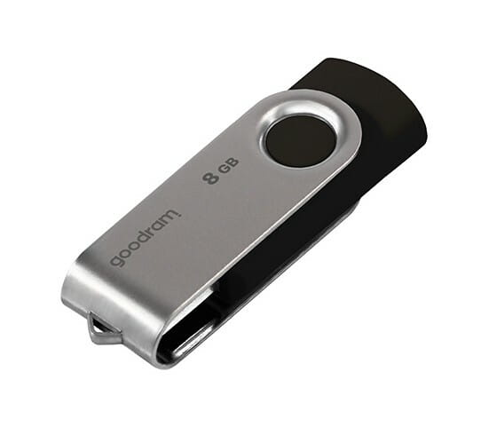 Флеш-накопичувач USB2.0  8GB GOODRAM UTS2 (Twister) Black (UTS2-0080K0R11)