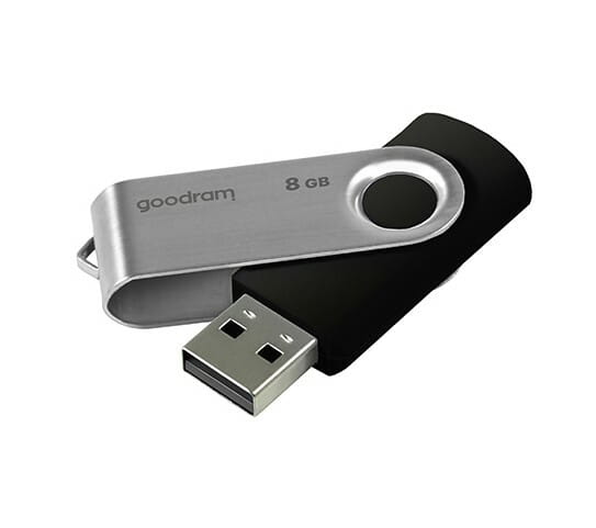 Флеш-накопитель USB2.0  8GB Goodram UTS2 (Twister) Black (UTS2-0080K0R11)