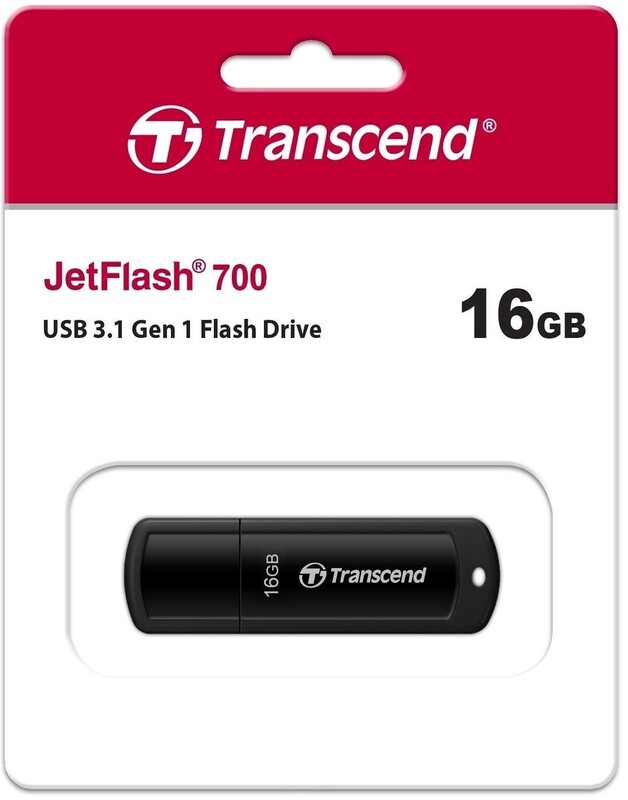 Флеш-накопитель USB3.1 16GB Transcend JetFlash 700 (TS16GJF700)