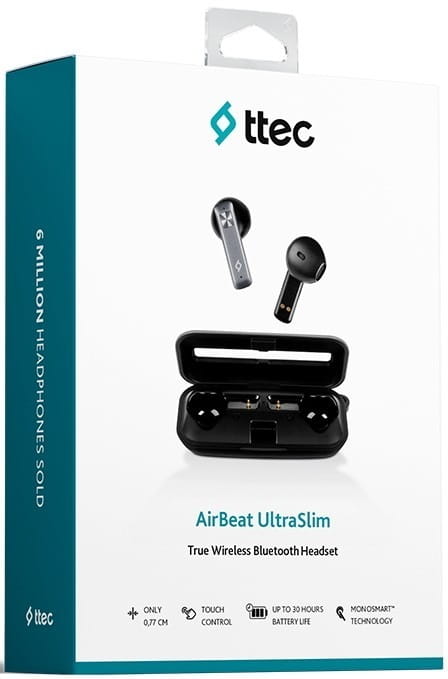 Bluetooth-гарнитура Ttec AirBeat UltraSlim Space Gray (2KM136UG)