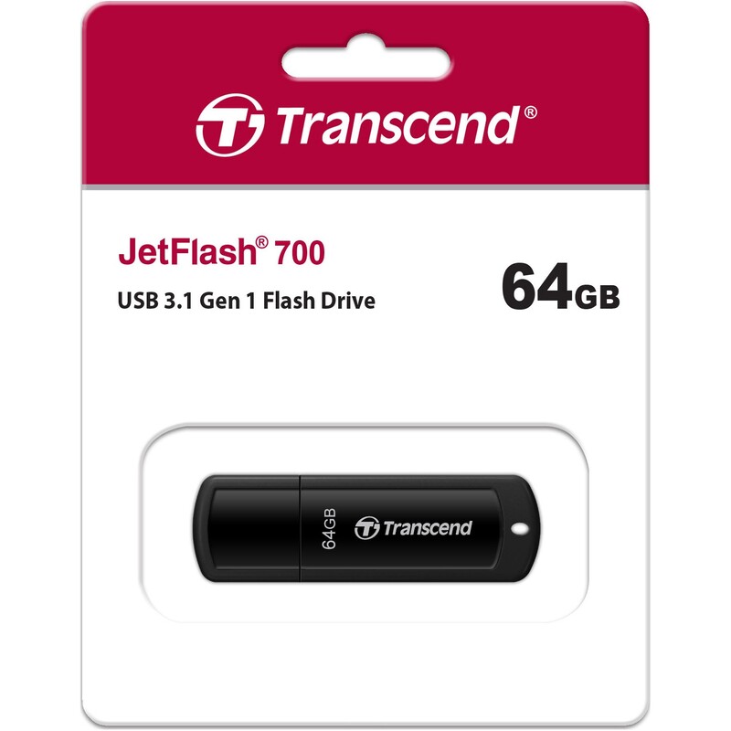 Флеш-накопитель USB3.1 64GB Transcend JetFlash 700 (TS64GJF700)