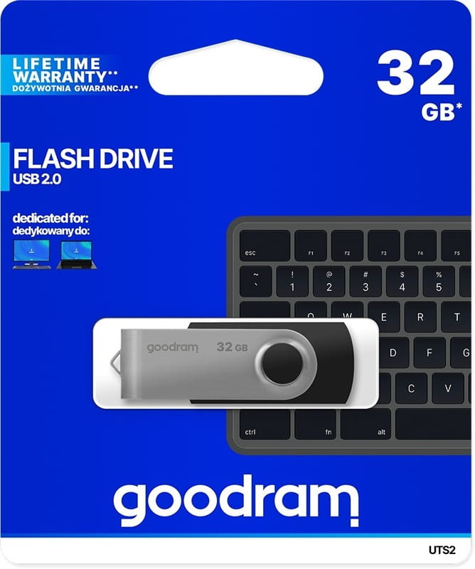 Флеш-накопитель USB2.0 32GB Goodram UTS2 (Twister) Black (UTS2-0320K0R11)