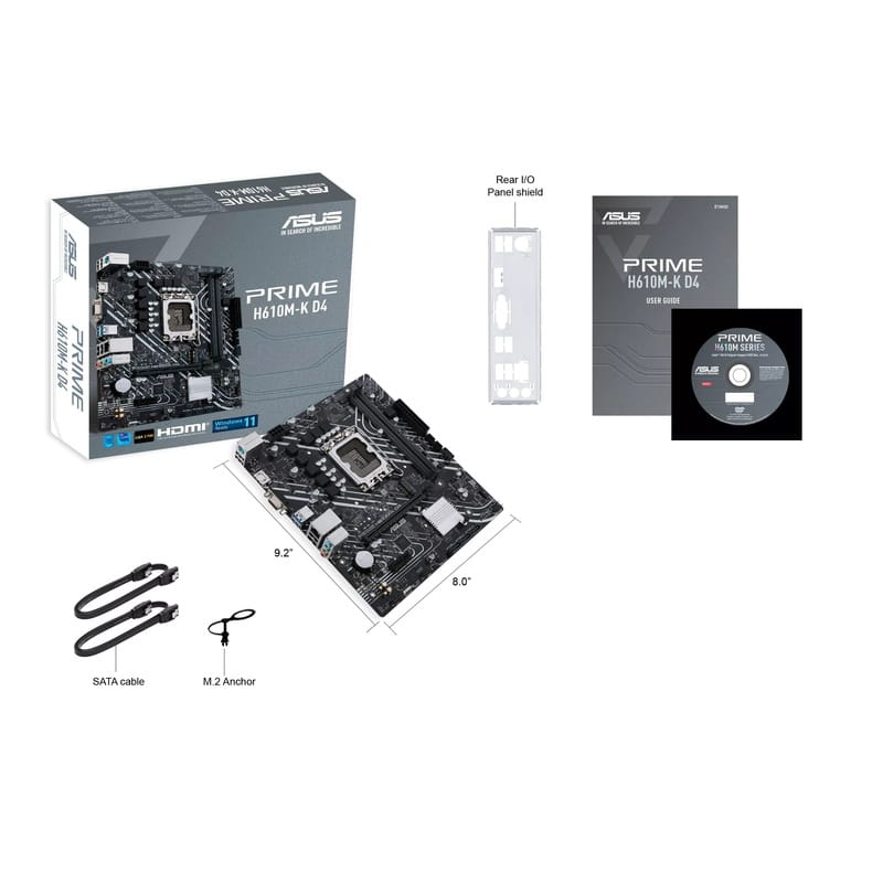 Материнская плата Asus Prime H610M-K D4 Socket 1700
