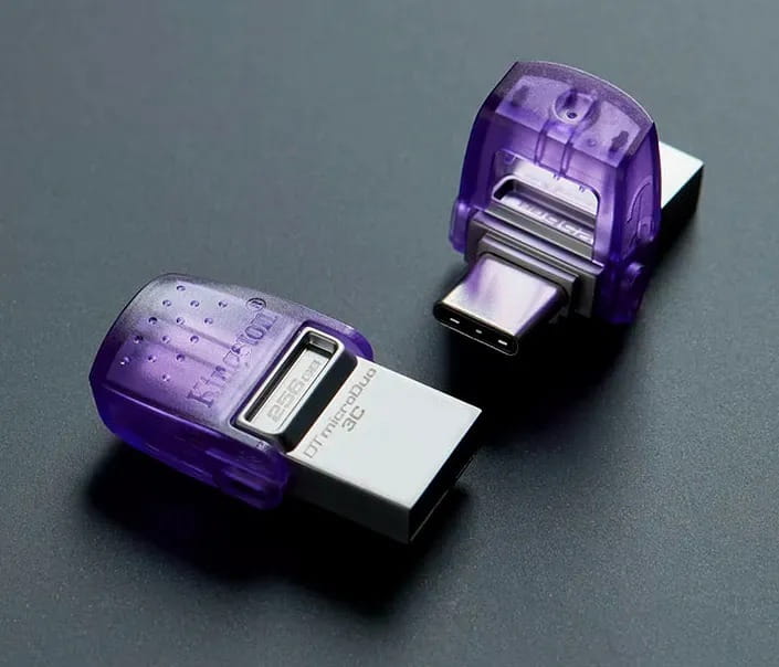 Флеш-накопичувач USB3.2 256GB Type-C Kingston DataTraveler microDuo 3C (DTDUO3CG3/256GB)