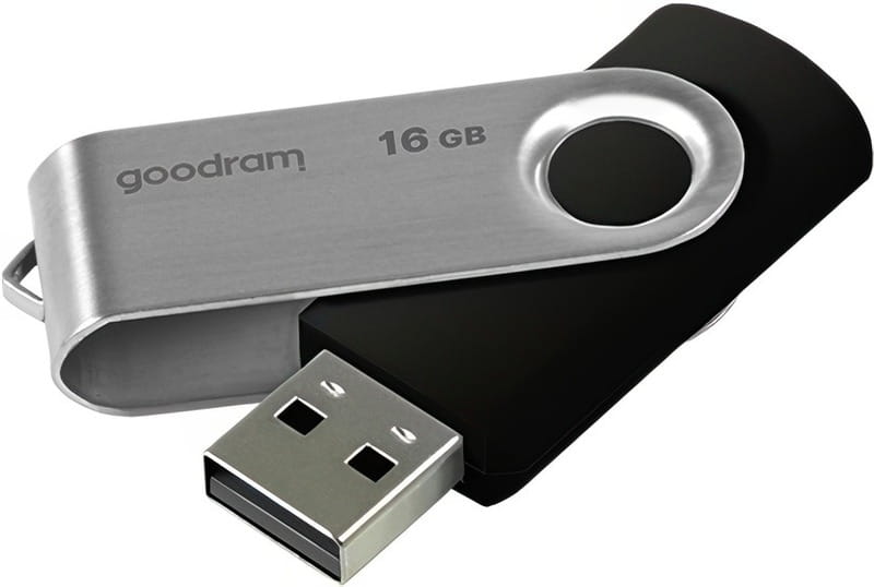 Флеш-накопичувач USB2.0 16GB Goodram UTS2 (Twister) Black (UTS2-0160K0R11)