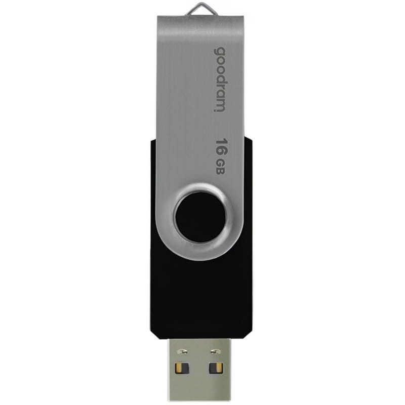 Флеш-накопичувач USB2.0 16GB Goodram UTS2 (Twister) Black (UTS2-0160K0R11)