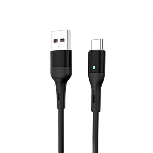 Фото - Кабель SkyDolphin   S06T LED Smart Power USB - USB Type-C , 1 м, Black (M/M)